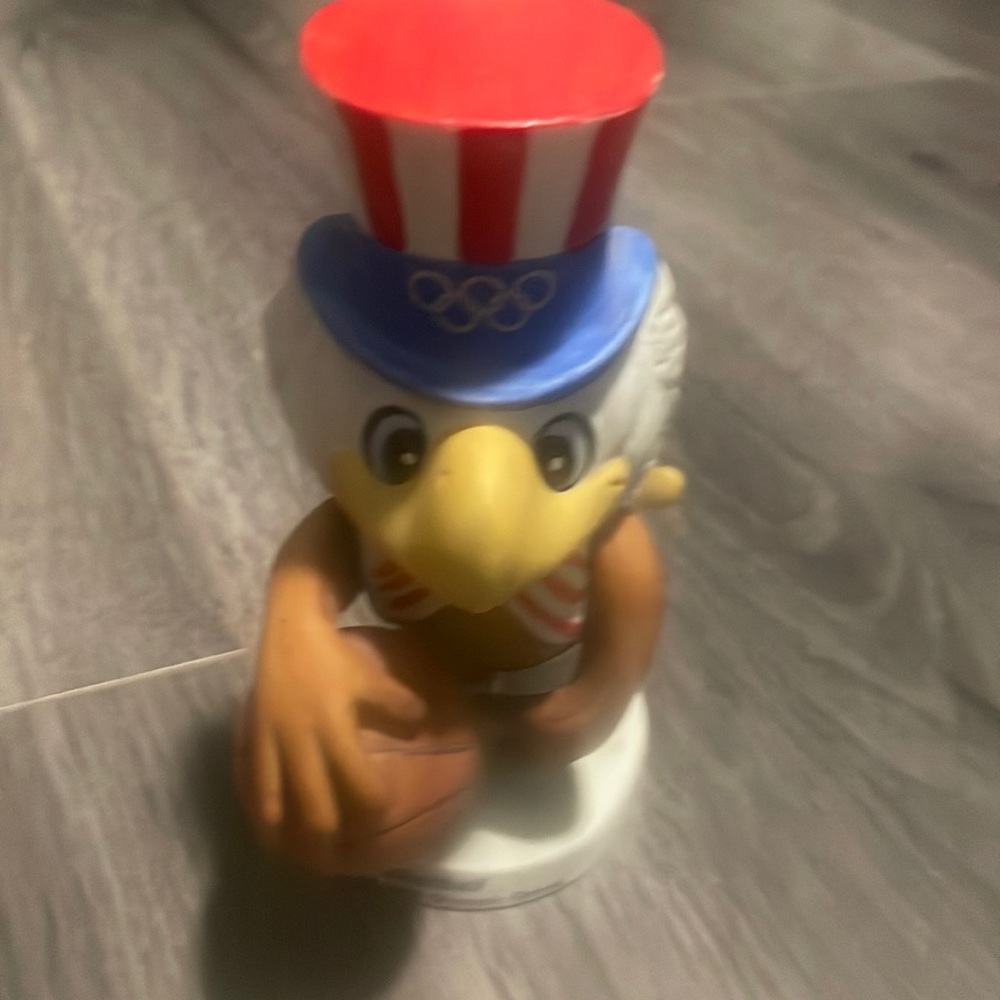 Sam the Eagle Basketball 1984 Olympics Collectable Figurine Olympic Basketball